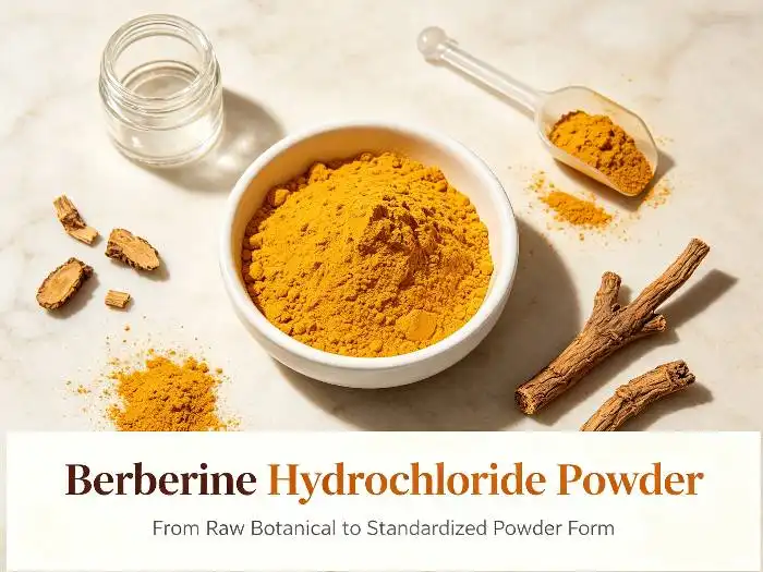 Bulk Berberine Hydrochloride Powder Supply with Precise Purity Control